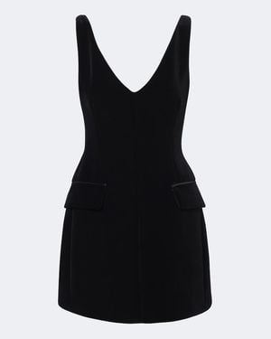 Sportmax Minikleid Aus Samt - Schwarz