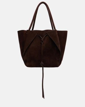 Gabriela Hearst Tote Marija Aus Veloursleder - Schwarz