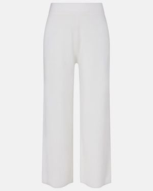 Jardin Des Orangers Virgin Wool Wide-Leg Trousers - White