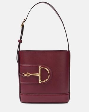 Gucci Bucket Bag 73 Small Aus Leder - Lila