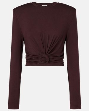 Magda Butrym Longsleeve Aus Einem Baumwollgemisch - Lila