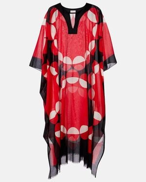 Dries Van Noten Printed Cotton Kaftan - Red