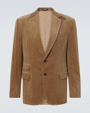 Ralph Lauren Kent Cotton And Cashmere Corduroy Blazer - Brown