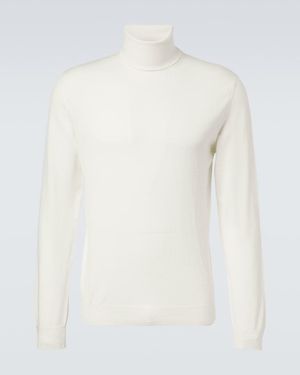 Slowear Rollkragenpullover Aus Schurwolle - Weiß