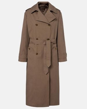 Blazé Milano Assel Cotton-Blend Trench Coat - Brown