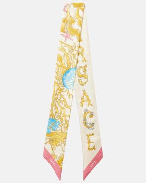 Versace Tuch Underwater Barocco Aus Seide - Mettallic