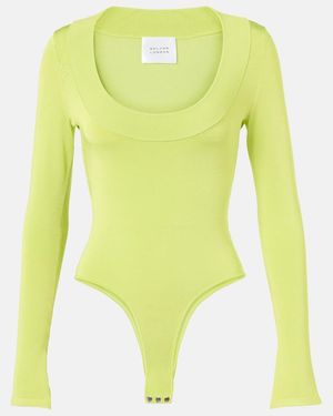 Galvan London Sasha Jersey Bodysuit - Yellow