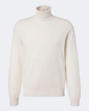 Brunello Cucinelli Rollkragenpullover Aus Kaschmir - Weiß
