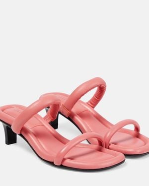 Isabel Marant Raree Leather Sandals - Pink