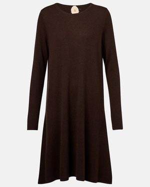Jardin Des Orangers Wool And Cashmere Midi Dress - Brown