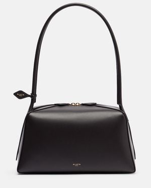 Alaïa Le Bouledogue Medium Leather Shoulder Bag - Black