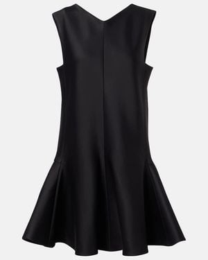 KHAITE Mel Crepe Minidress - Black