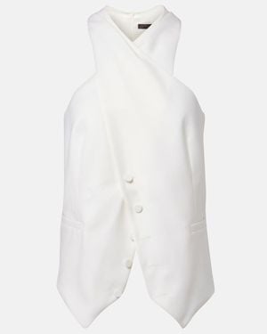 Max Mara Selva Virgin Wool Top - White
