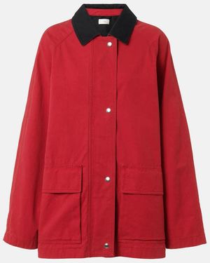 The Row Elodianna Cotton Canvas Jacket - Red