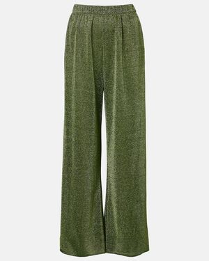 Oséree Lumiere Wide-Leg Pants - Green