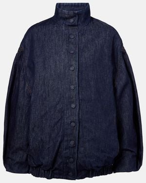 Dries Van Noten Oversized Denim Jacket - Blue