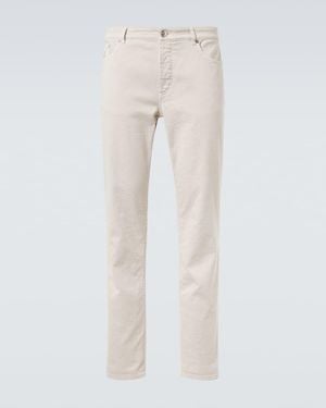 Brunello Cucinelli Mid-Rise Slim Jeans - Natural