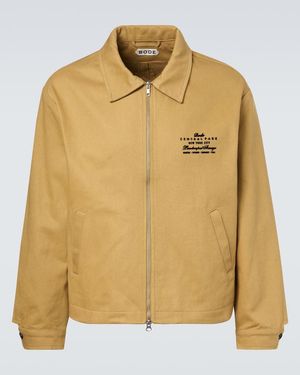 Bode Central Park Cotton Blouson Jacket - Yellow