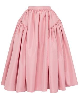 McQueen Midirock aus Taft - Pink
