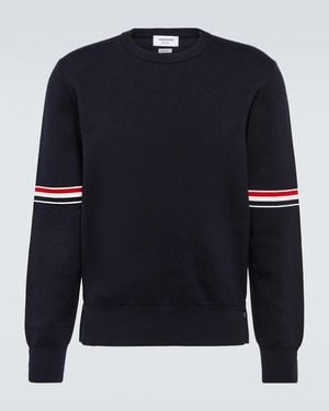 Thom Browne Cotton Jumper - Blue