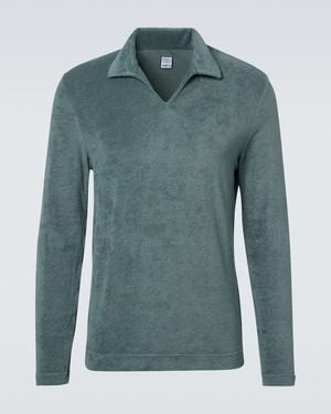 Fedeli Peter Cotton Terry Polo Shirt - Green