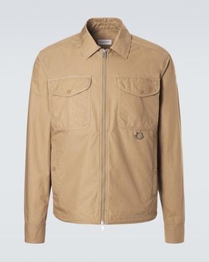 Moncler Cotton Blouson Jacket - Natural