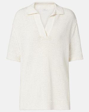 JOSEPH Polo Oversized Rian En Mezcla De Algodon - Blanco