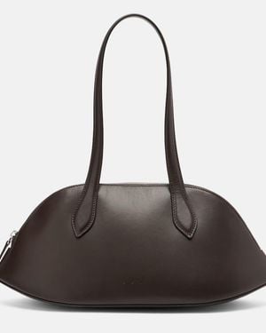 Aesther Ekme Cosmo Medium Leather Bowling Bag - Black