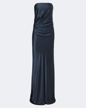 The Sei Bustier-Robe Aus Seiden-Charmeuse - Blau