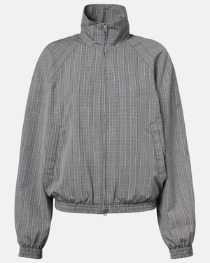 Acne Studios Checked Technical Jacket - Gray