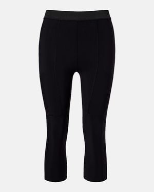 Coperni Jersey Cropped Leggings - Black