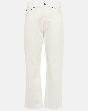 The Row Jeans Rectos Lesley De Tiro Medio - Blanco