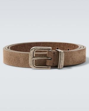 Brunello Cucinelli Suede Belt - Brown