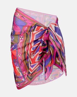 PUCCI Orchidee Cotton Beach Cover-Up - Pink