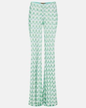 Missoni High-Rise Flared Pants - Green