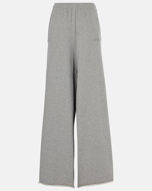 Vetements Pantalones Oversized De Mezcla De Algodon - Gris