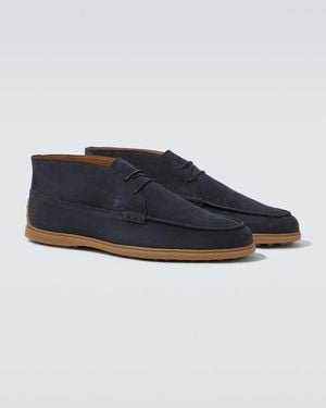 Tod's Suede Desert Boots - Blue