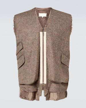 Maison Margiela Wool Gilet - Brown