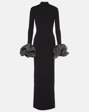 Solace London Viviana Embellished Gown - Black