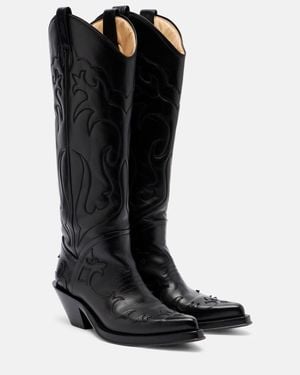 Gabriela Hearst Westernstiefel Capitana Aus Leder - Schwarz