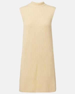 Jil Sander Oversize-Pullunder Aus Wolle - Natur