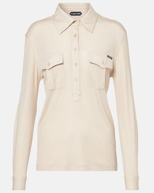 Tom Ford Top Aus Jersey - Natur
