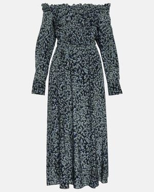 Altuzarra Vestido Midi Lillian De Seda Estampado - Gris