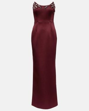 Rebecca Vallance Alora Embellished Corset Gown - Purple