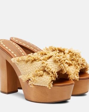 Dolce & Gabbana Platform Flip-Flops - Brown