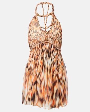 Isabel Marant Rozilda Printed Silk Minidress - Multicolour