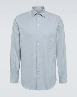 Loro Piana Andre Cotton Shirt - Blue