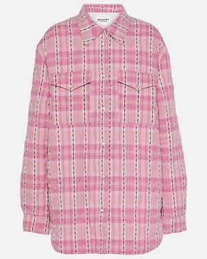 Isabel Marant Mysen Cotton Shirt Jacket - Pink