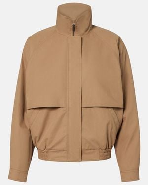 Saint Laurent Cotton Canvas Jacket - Brown