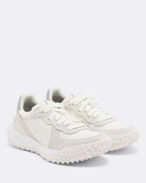 Moncler Citytrek Suede-Trimmed Sneakers - White